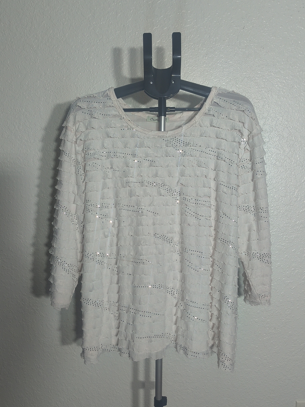 Cactus Women’s Ruffle Sequin Blouse